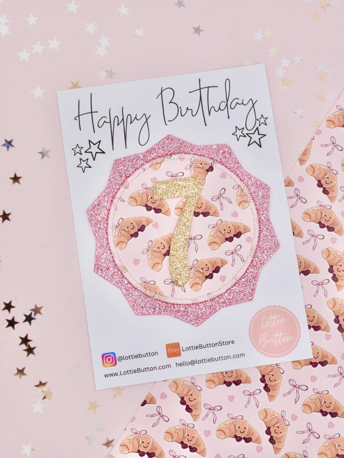 Jellycat Croissant Birthday Badge