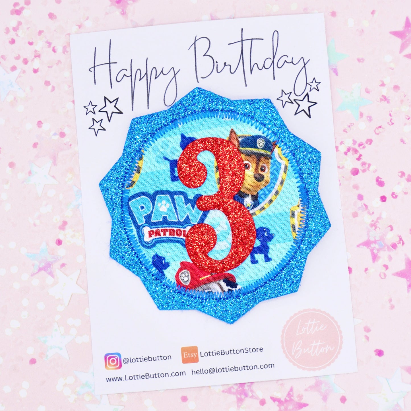 Paw Patrol Birthday Pin Badge