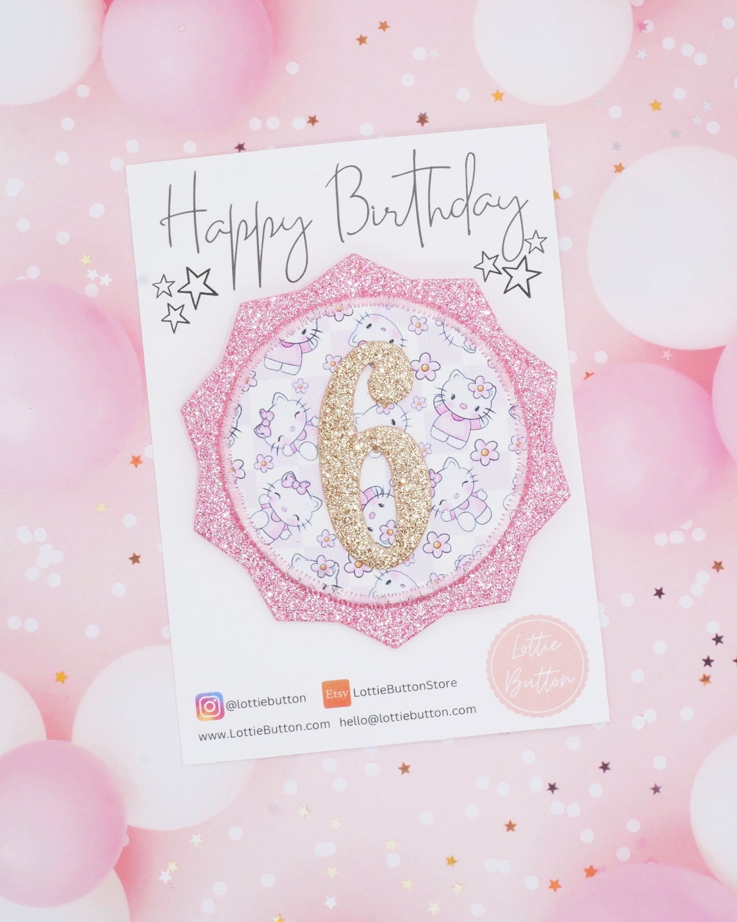 Hello Kitty Birthday Badge