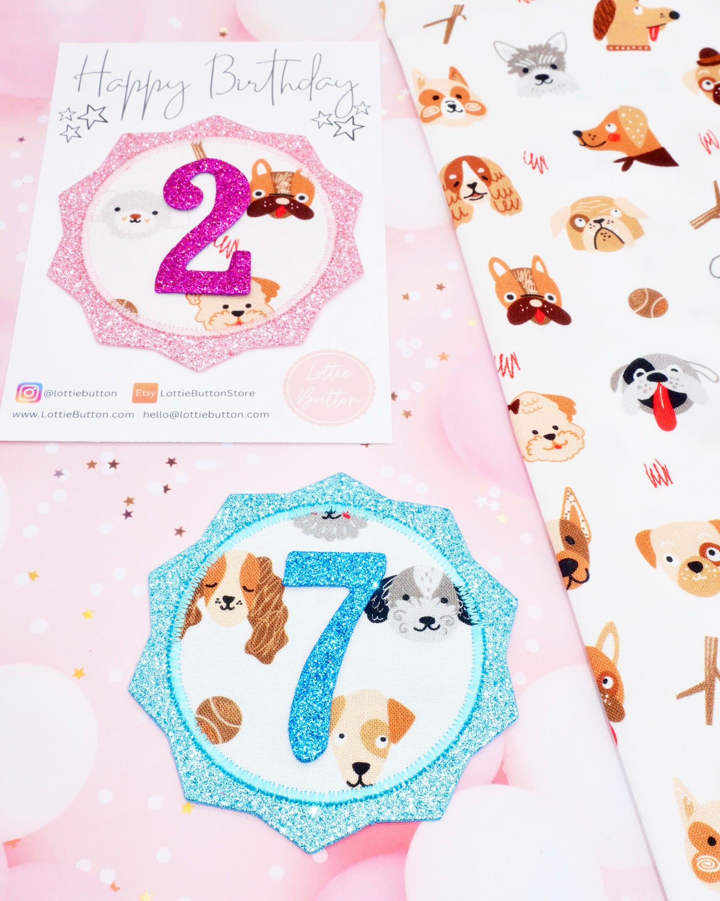 Dog Birthday Badge