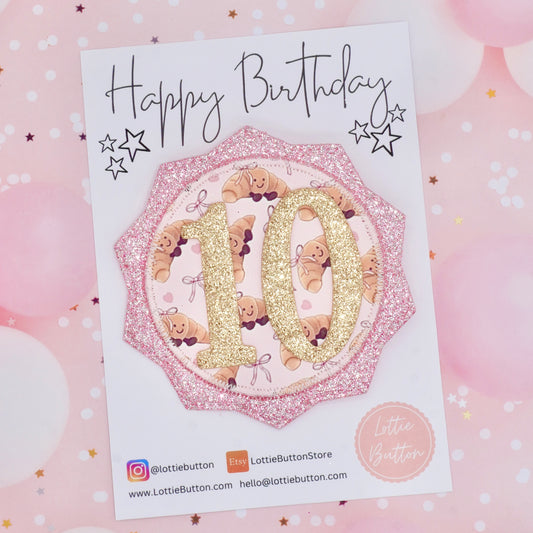 Jellycat Croissant Birthday Badge