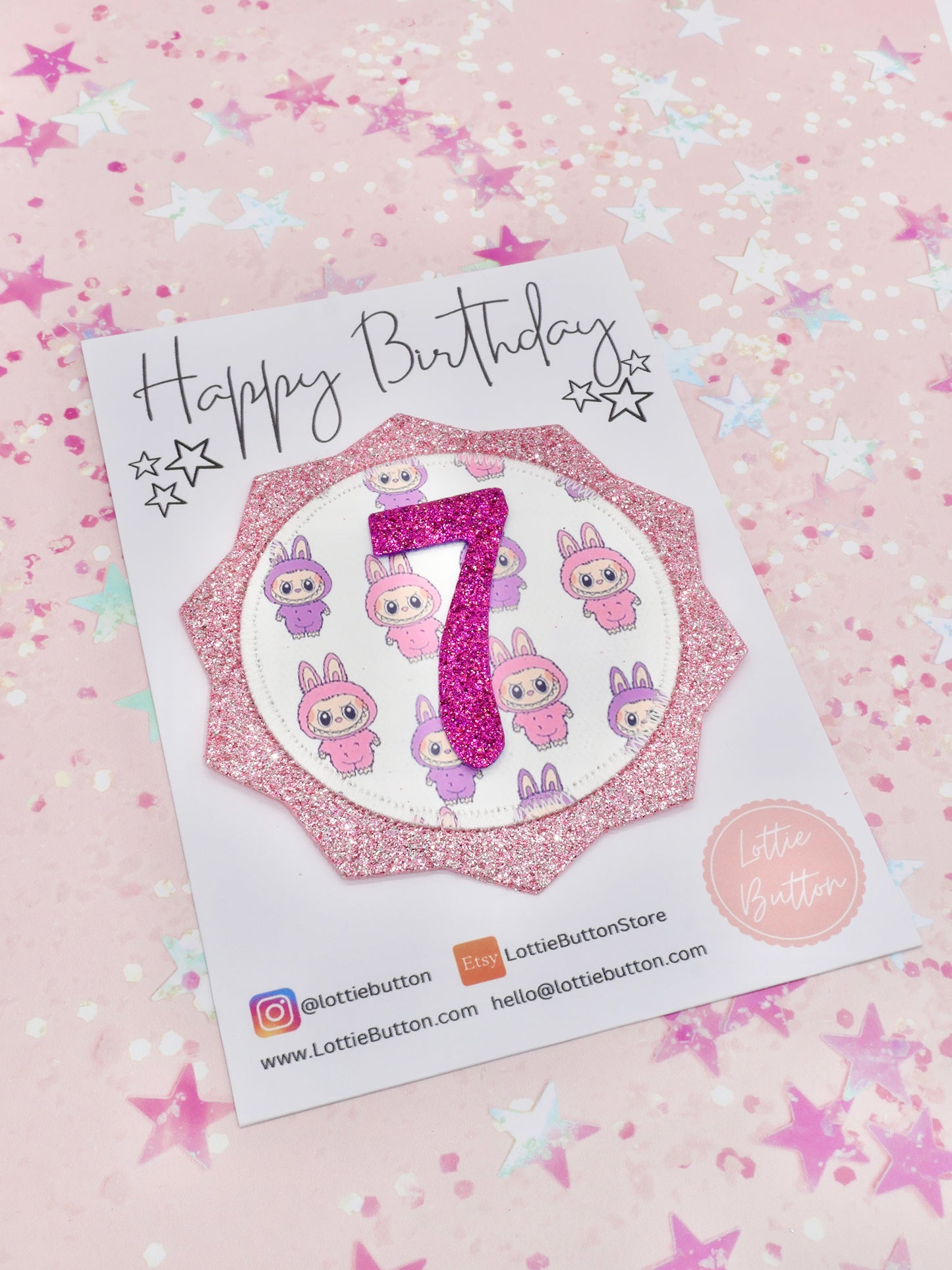 Labubu Birthday Badge