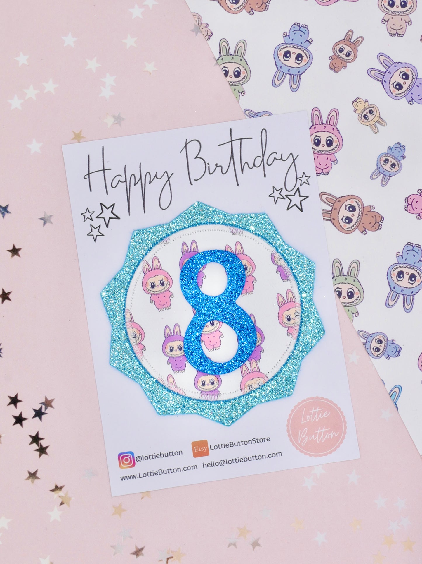 Labubu Birthday Badge